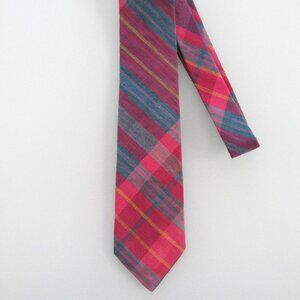 Rooster Vintage Men's Cotton Plaid Tie